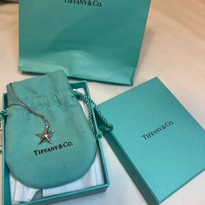 Tiffany & Co. Silver Starfish Pendant Necklace